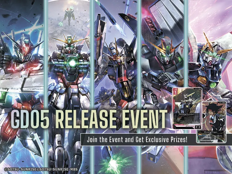 Saturday 25th of July - Gundam Card Game GD05 Release Event  - Onsite Event